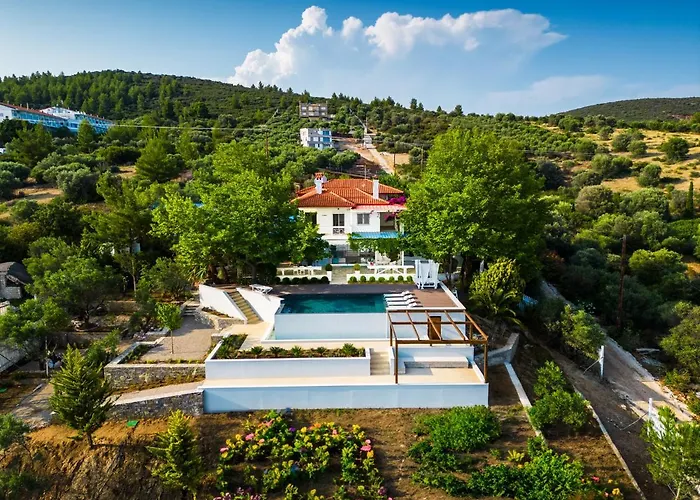 Vilă Sea View Ranch By The Sea Vatopédhion